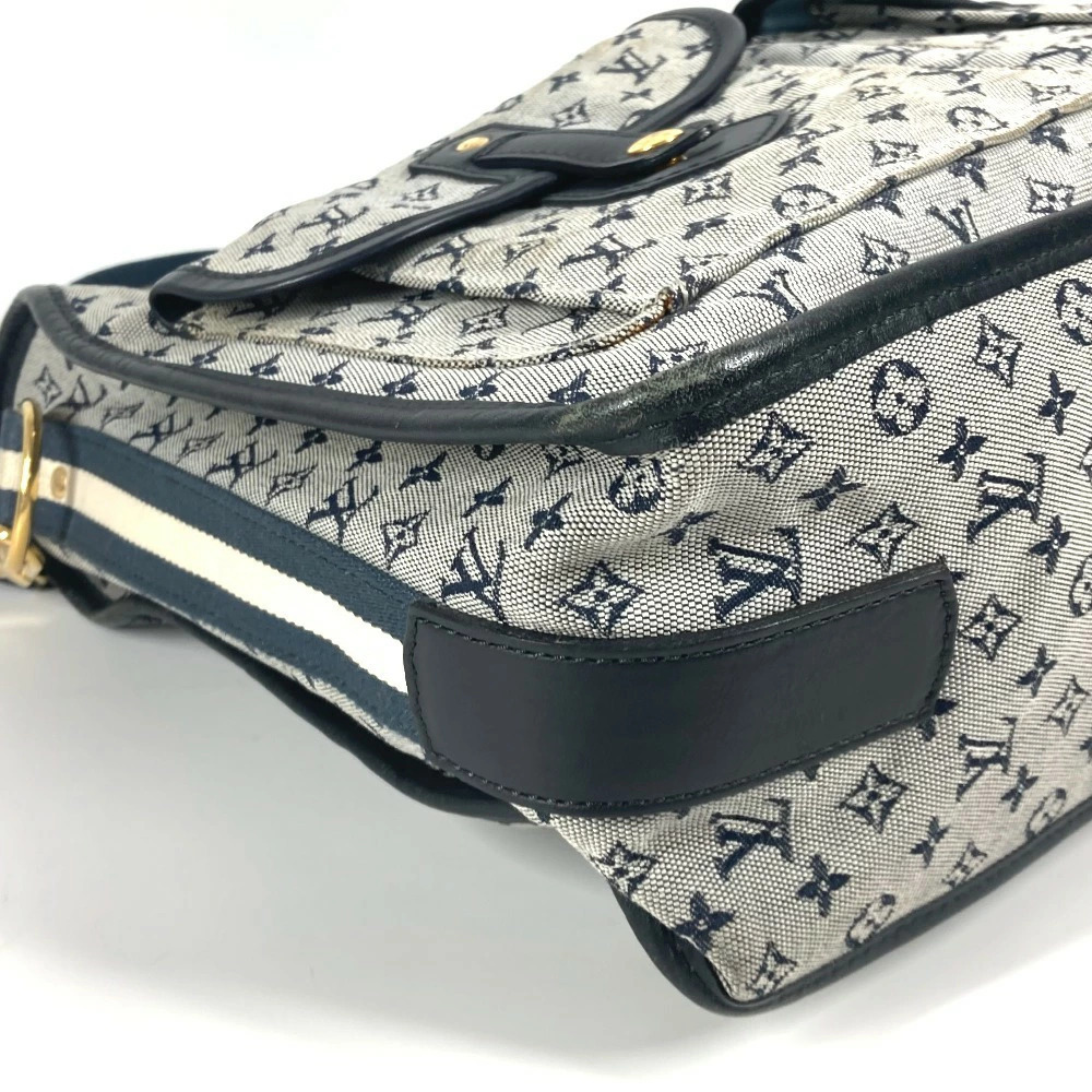 LOUIS VUITTON Sac Marie Kate Handbag Business Bag Shoulder Tote Navy Blue - Picture 8 of 15